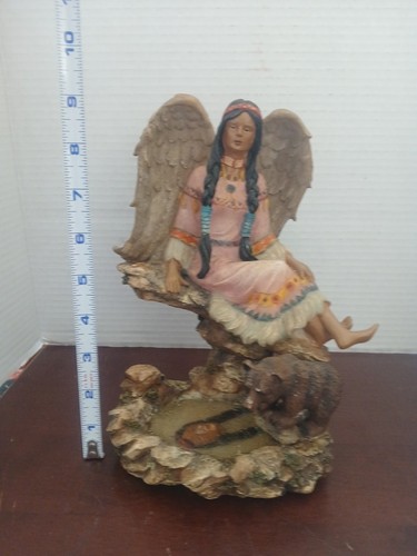 The Angel Of Reflection Of Intuition And Wisdom Native American Figurine - Picture 6 of 6