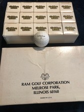 15 Minted Individual Boxed Ram Golf Balls-Vintage-Made In U.S.A.