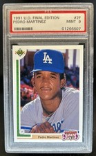 1991 Upper Deck Final Edition Pedro Martinez Rookie RC #2F Dodgers PSA 9