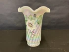 2002 Fenton Art Glass Vase Opalescent Swirl #903 Signed Lynn Fenton And S Miller