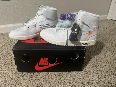#ad Jordan Virgil Abloh Archive x Air Jordan 1 Retro OG High “Alaska” AA3834 100 $515.00