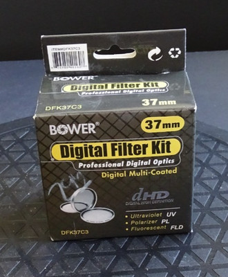 Bower 37mm 3pc Digital Filter Kit (UV, PL, FLD) DFK37C3