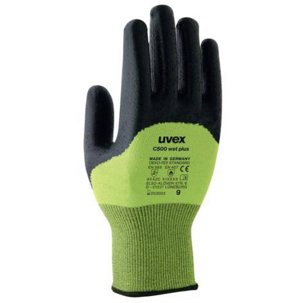 Gants anti-coupure uvex C500 wet plus 6049610 protection taille 9