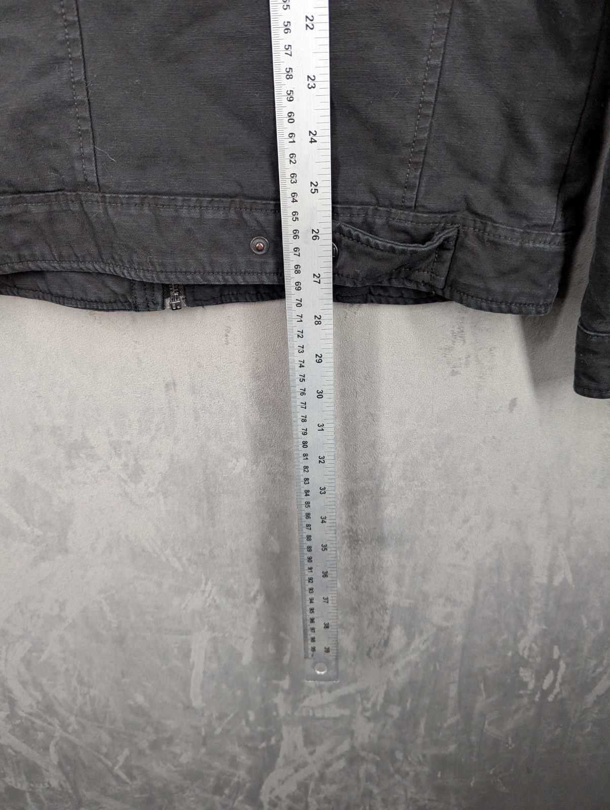 Levi's Utility Military Jacket Size Small Relaxed  Quilted Lining Washed Black image 6