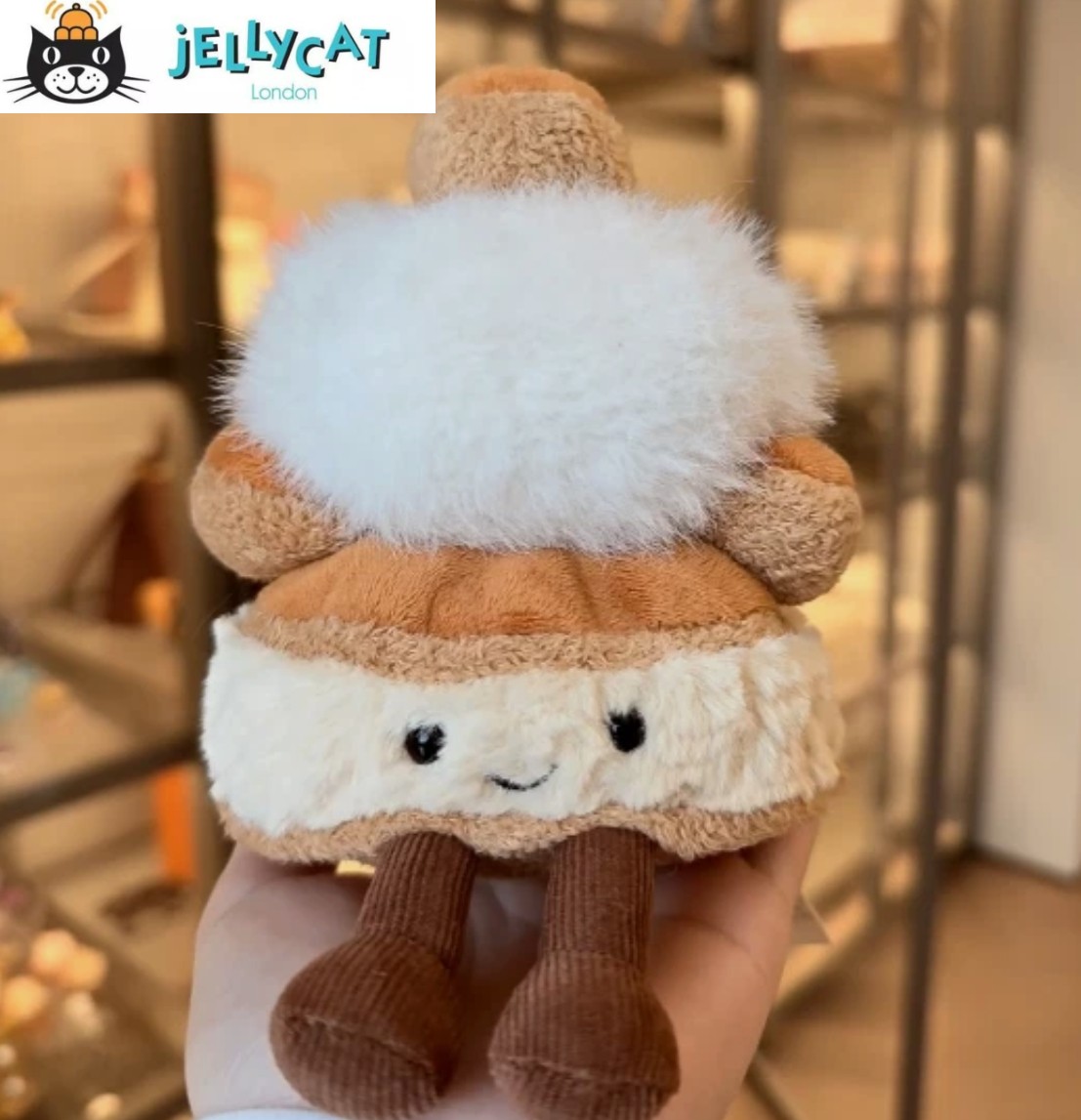 Jellycat Mirielle St Honore Cake Plush - Paris Exclusive