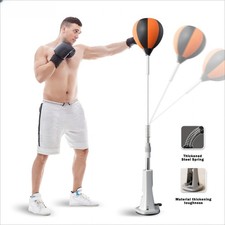 Adults Punching Bag Height Adjustable Boxing Speed Ball Durable Material Suction