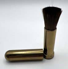 Vintage Retractable "Lipstick" Lens Brush Encased In Brass By Bittco