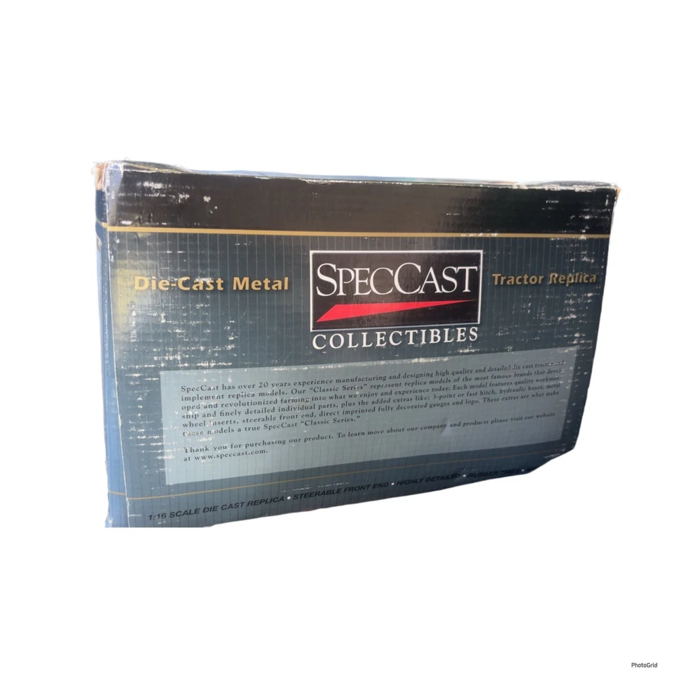Trator Spec Cast 1/16 International Harvester W400 gás alto detalhe ZJD1660 - Imagem 4 de 4