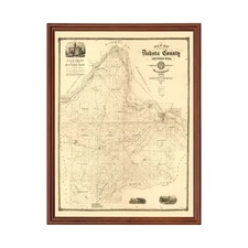 Old Map of Dakota County, MN 1874 - Vintage Minnesota Art