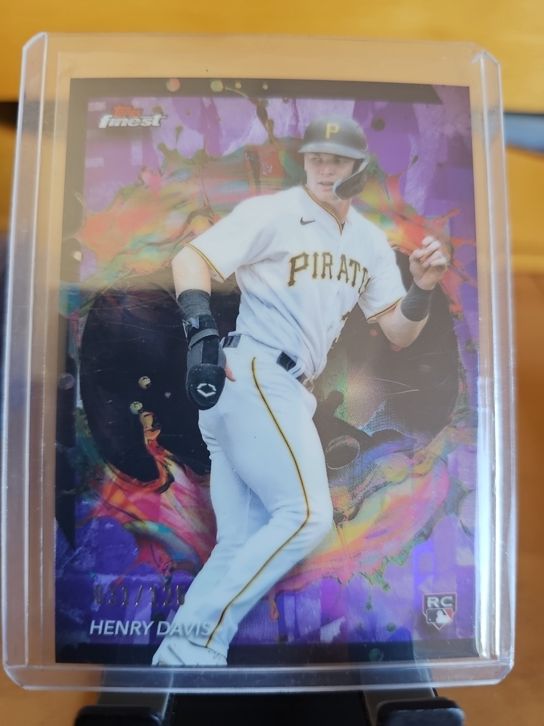 2024 Topps Finest - Rare Henry Davis #289 Purple Refractor /125 (RC)