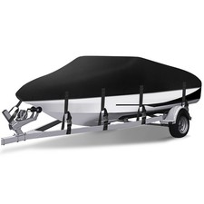17 18 19ft Waterproof Boat Cover V-Hull Fish&Ski Speedboat Heavy Duty Protection