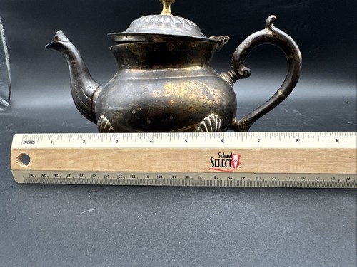 Antique Old Brass beautiful English design Tea Coffee pot with rich patina - Picture 15 of 15