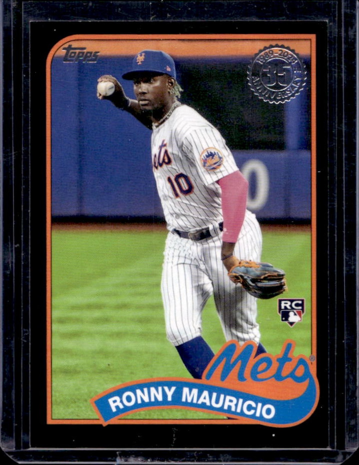 2024 Topps Ronny Mauricio 1989 35th Anniversary RC Black #135/299 Mets