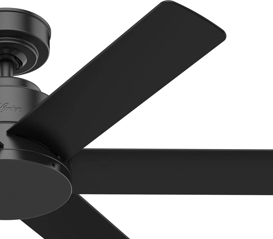 Hunter Kennicott 44" Outdoor Indoor Ceiling Fan with No Light 6 Blades - Black - Image 3 of 4