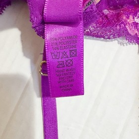 L'Agent Agent Provocateur Adlina Non Pad Demi Bra Amethyst Pink Size 34B Lace