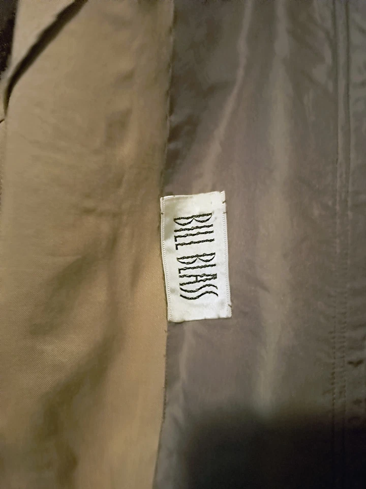 Vintage 1960s Bill Blass Metallic Silk Swing Coat Dress w/ Belt – Size 16 ILGWU  - Image 3 of 4