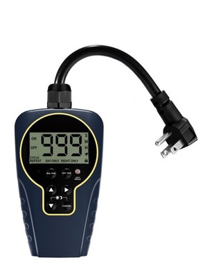 Techbee Repeat Cycle Timer Plug Outlet, 15A 1HP