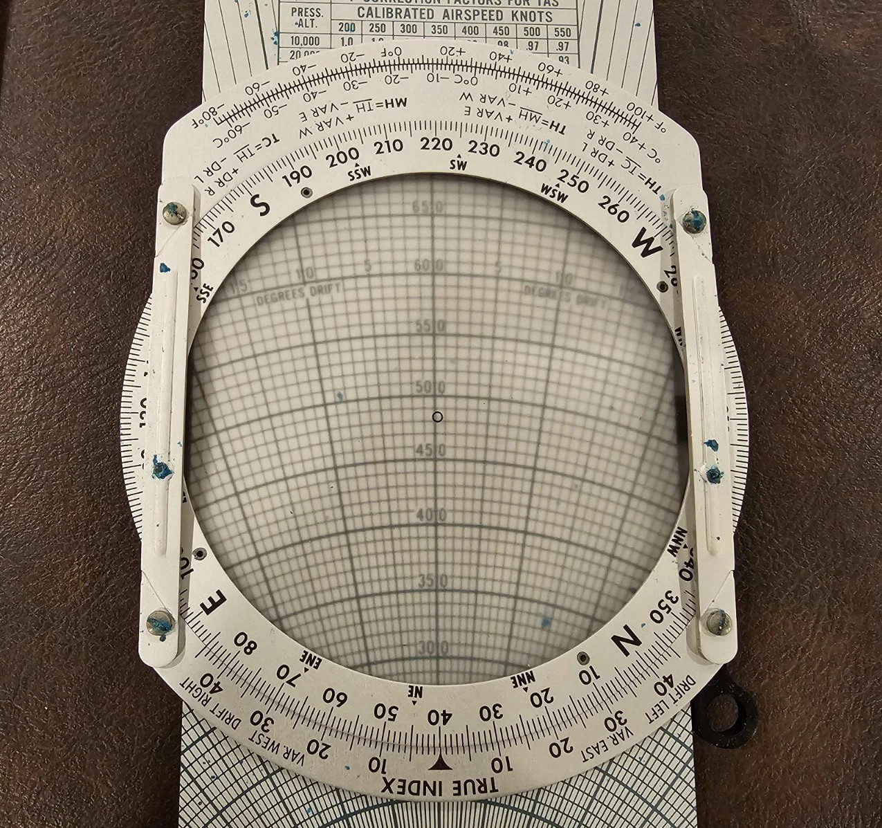 Vintage Jeppesen Model Slide Graphic Flight Computer w/ Case
