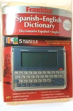 Franklin DBE-1490 Spanish-English Dictionary Merriam Webster Grammar New Sealed