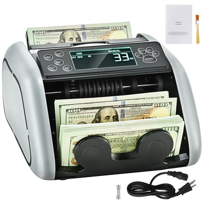 VEVOR Money Counter Machine Bill Counter with UV MG IR DD Counterfeit Detection
