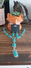 Rectangular Concho Turquoise Earrings Necklace Set Southwestern Fashion Jewelry  — photo 6
