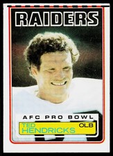 Ted Hendricks, 1983 Topps, #302, Los Angeles Raiders,