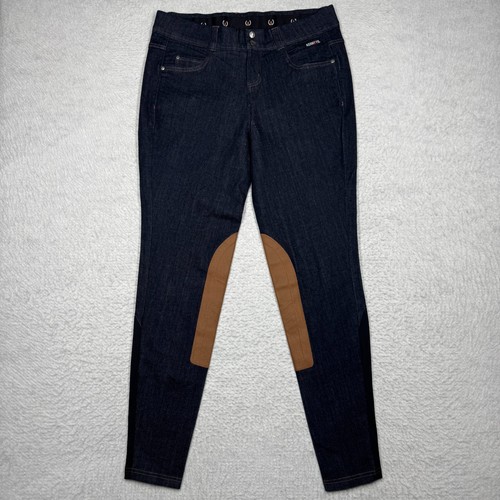 Kerrits Stretch Denim Knee Patch Breech Equestrian Pants Jeans Women’s Size L