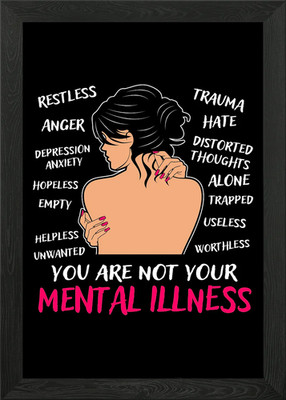 Gerahmtes Wandbild Poster Psychiatrische Klinik Leinwandbild Bild