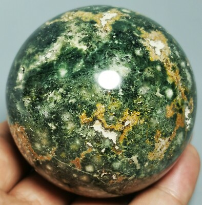 Collection ! Raw NATURAL OCEAN JASPER Geode QUARTZ CRYSTAL Sphere Ball HEALING