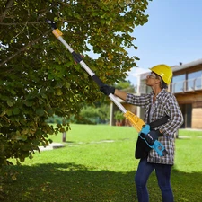 Electric Pruner Cordless Pruning Shears Extension Pole Bar Tool Lithium Battery