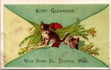 Taunton MA Kitty Glenwood Weir Stove Co Cat Kitten NQV1