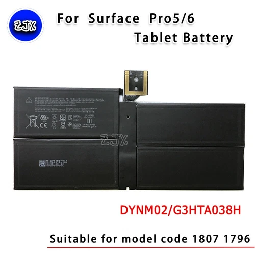 DYNM02 G3HTA038H Surface Pro5 Pro6 1807 1796 Tablet Computer Battery