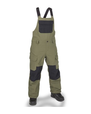 Volcom Creston 3D Stretch Bib Overall Women's Snow Pants, Ivy, Small