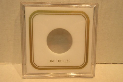 Capital Vest Pocket Coin Case Holder For Half Dollar White