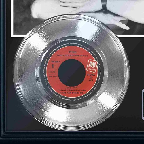 Pantalla de disco enmarcada plateada Sting ""Moon Over Bourbon Street - Imagen 3 de 4