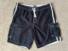 Men s Black OP Board Short Trunks Large 36-38