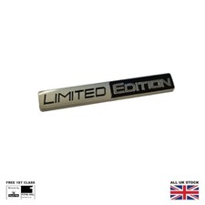 Limited Edition Boot Badge Wing Car Emblem Black / Dark Silver