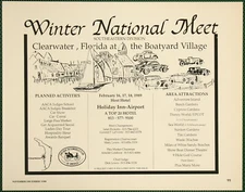 AACA Auto Southeastern Winter Meet Clearwater Boatyard Vil Vintage Print Ad 1988