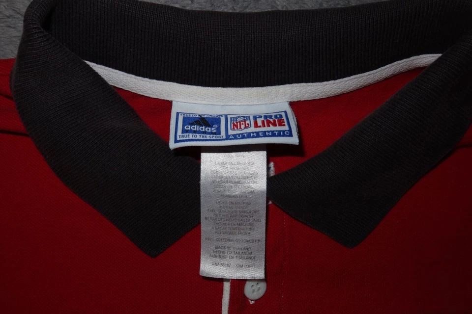Polo de Colección Años 90 Buccaneers Adidas NFL Pro Line Auténtico Para Hombre Talla XL Manga Corta Foto 2 de 4