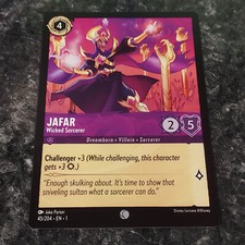 Jafar Wicked Sorcerer 45/204 Disney's Lorcana The First Chapter Nonholo Nice