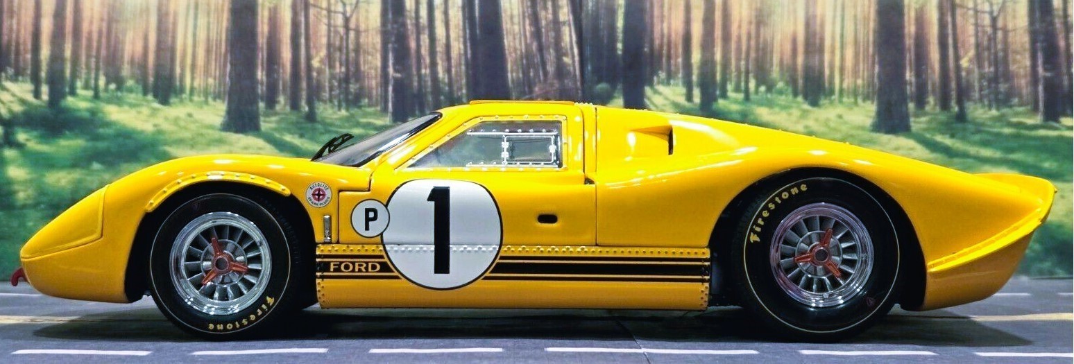 Ford GT40 Race Car Le Mans Racing w/V8 Engine/Custom Metal Body 1:18 Scale Model