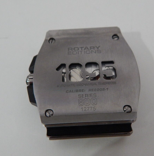 ROTARY EDITIONS 1895 Series 600 Automatic Watch Date Skeleton Back No Band - Picture 13 of 13