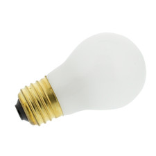 40A15, Universal Frosted Appliance Light Bulb, 40 Watt Incandescent, 130 Volt