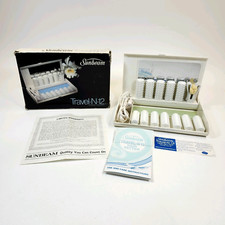 Sunbeam Travel-N-12 Hair Setter 1981 VTG Hot Rollers Curlers Clips Mirror Box