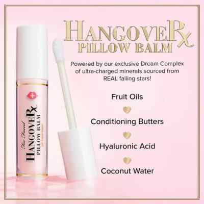 Too Faced Hangover RX Pillow Balm Lip Treatment ~ Choose Your Shade ~ New In Box