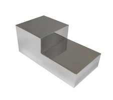 Mini Trophy Podium Metal Mirror Polished Riser Cosmetic Glorifier Stand Display