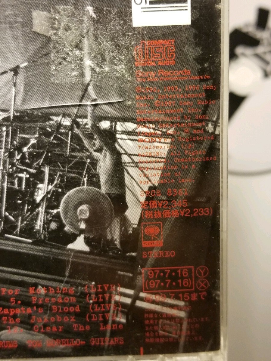 サイン】RATM「Live & Rare」CD Rage Against The Machine