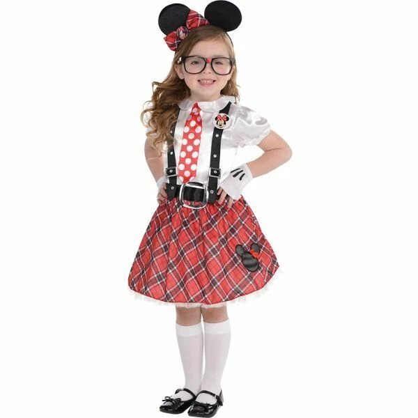 Disney Minnie Mouse Nerd Halloween Costume Child Medium or Large