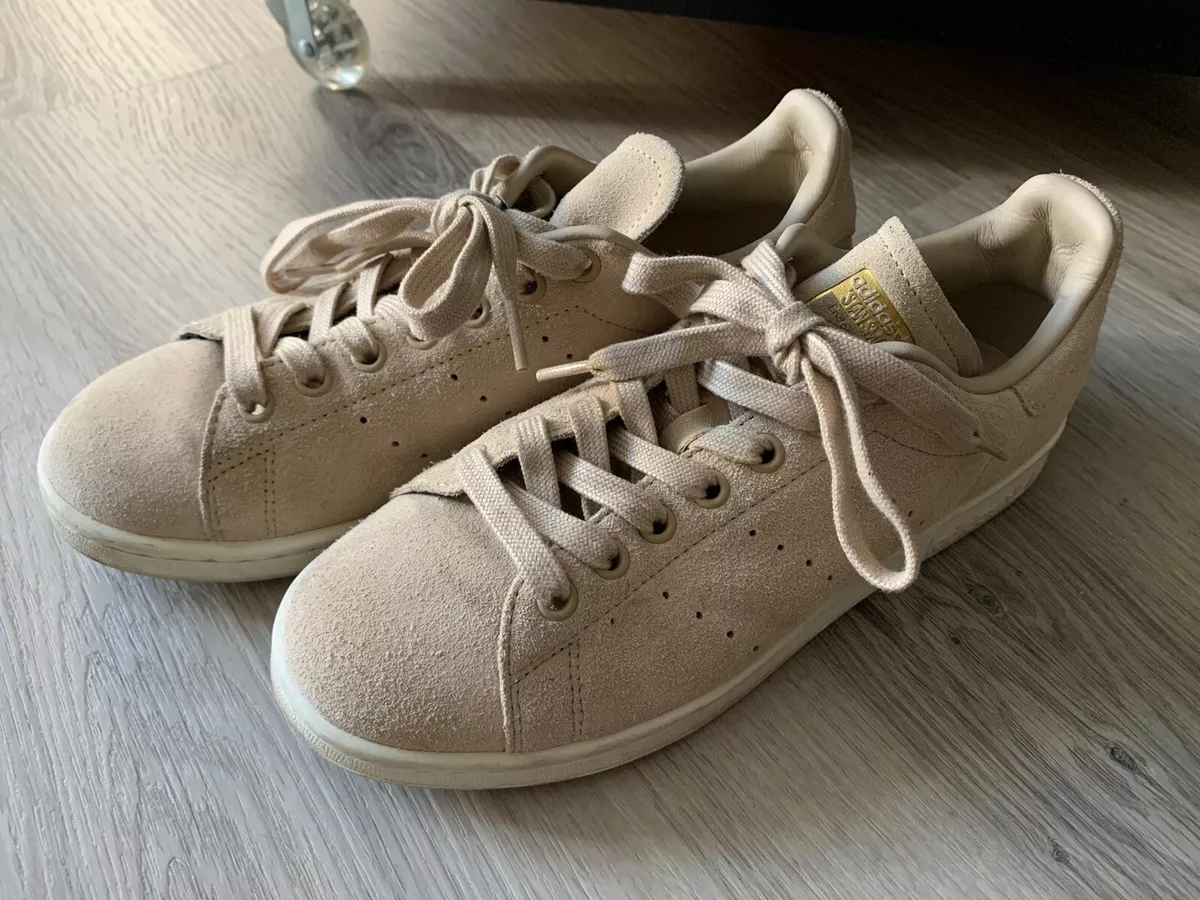 scheuren Bestrating Asser Adidas Originals Stan Smith Beige Suede Sneakers Size 7 | eBay