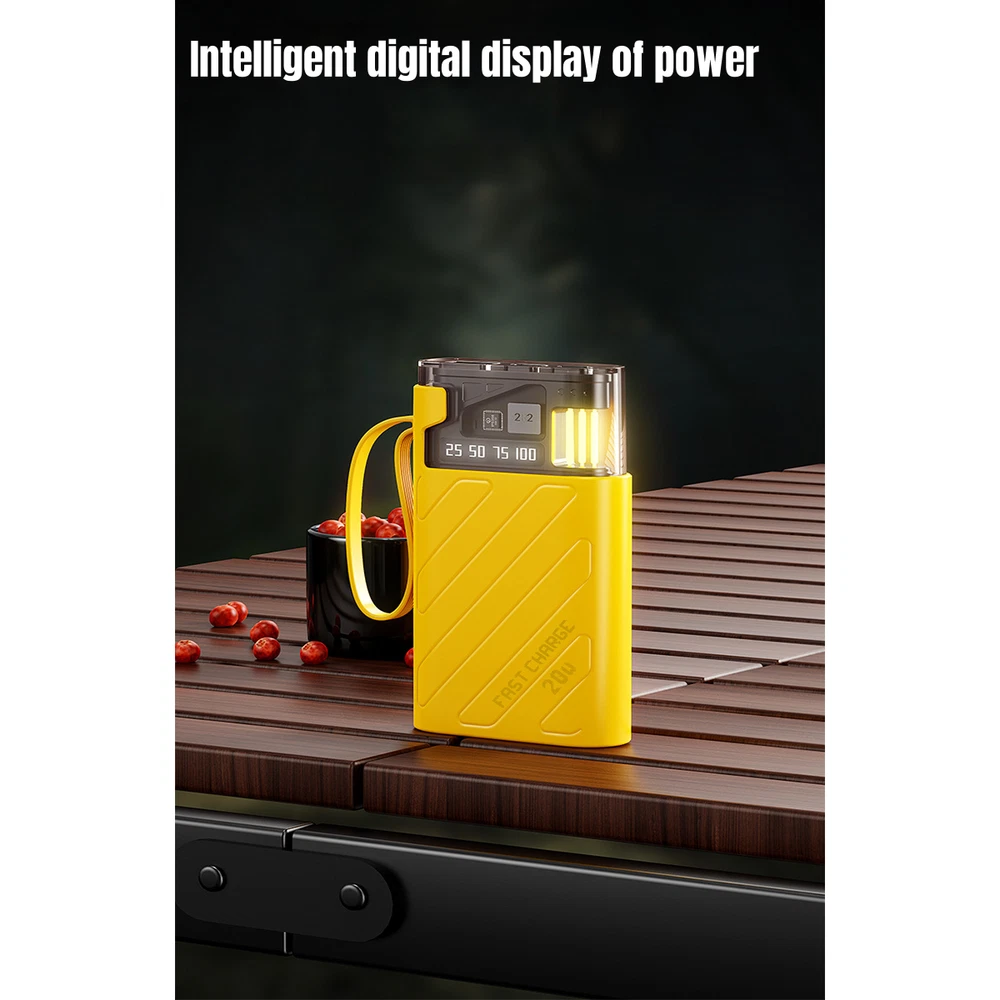 Power Bank 10000mAh 20W Charging Portable External Battery Backup For Cell Phone